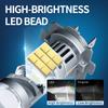 2PCS Ultra Powerful H7 H4 Mini LED Lens Bulbs 6000K White Headlight Plug and Play for Car Headlamp Lights