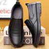 Large Size New Casual Men's Shoes British Breathable Men's Business Casual Soft Leather Shoes Foot Casual Leather Shoes