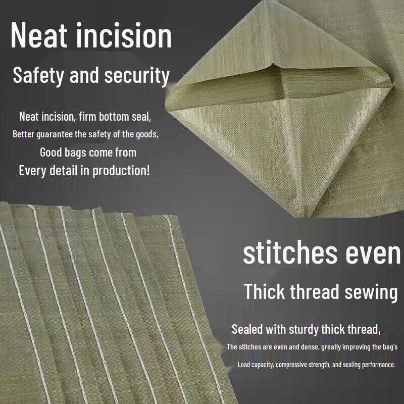 Waterproof Heavy-Duty Woven Packaging Bags, 100-Pack