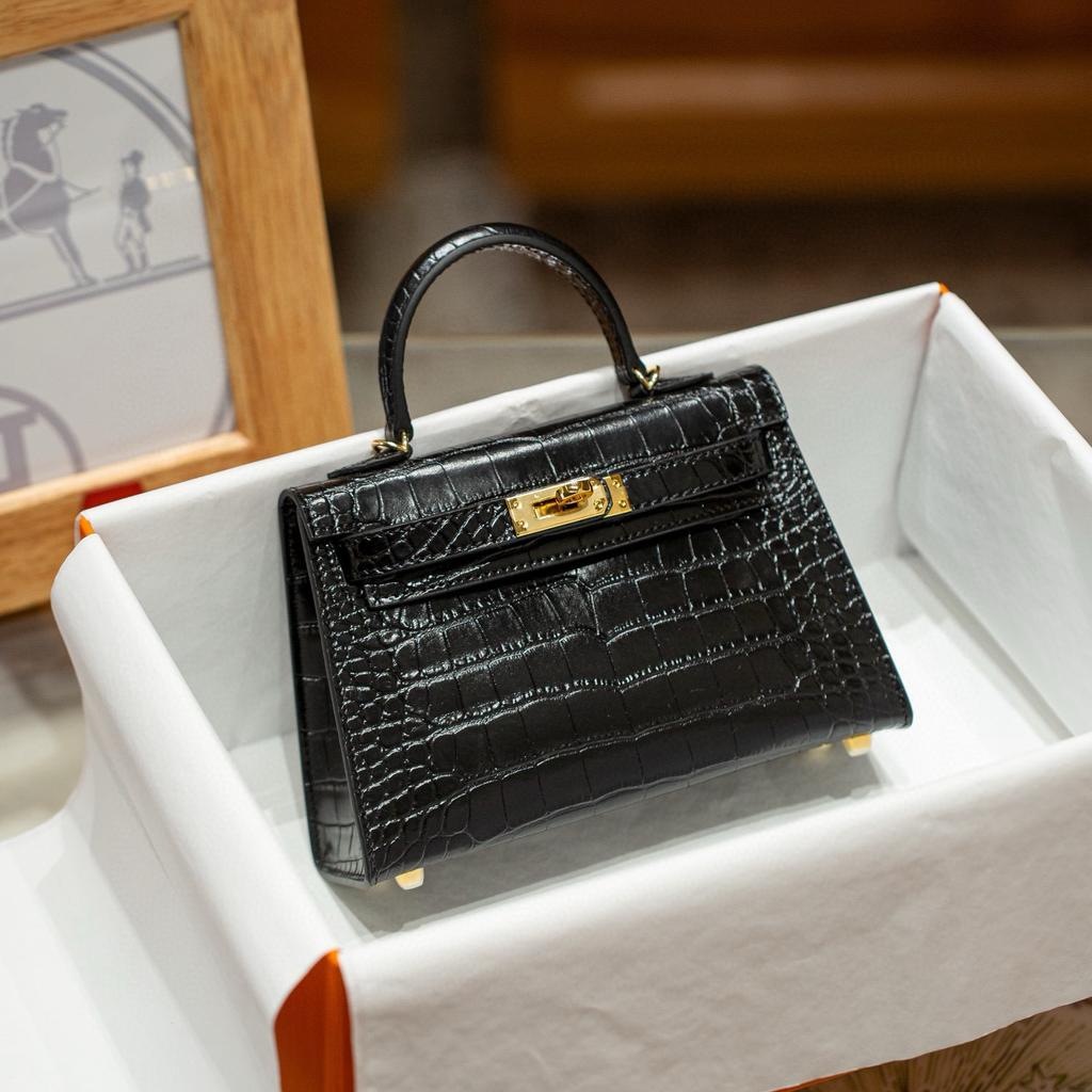 Taštička z ovčí kůže druhé generace 19 cm Imitace pravé kůže Do ruky Malá taštička Dámská Mini přes rameno