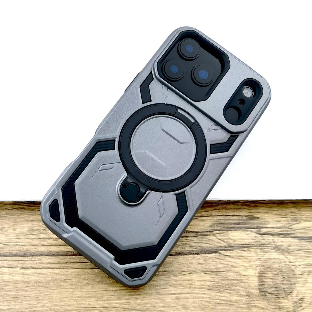 

Shockproof Armor Magsafe Case for iPhone 17 16 15 14 13 12 Pro Max Mag Safe Wireless Charge Stand Holder hard Covers For iPhone 12