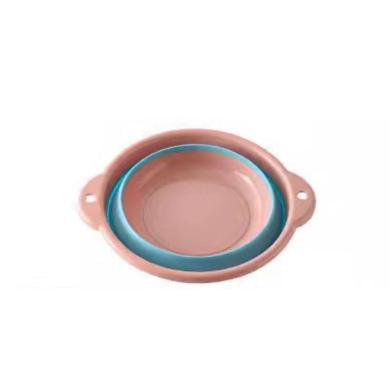 

Складная раковина Бытовая силиконовая утолщенная складная раковина Детская раковина Портативная складная раковина Small розовый