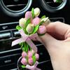 Tulip Bouquet Car Mounted Fragrance Car Goddess Air Conditioner Air Outlet Diffuser Stone Car Interior Decoration Accessories