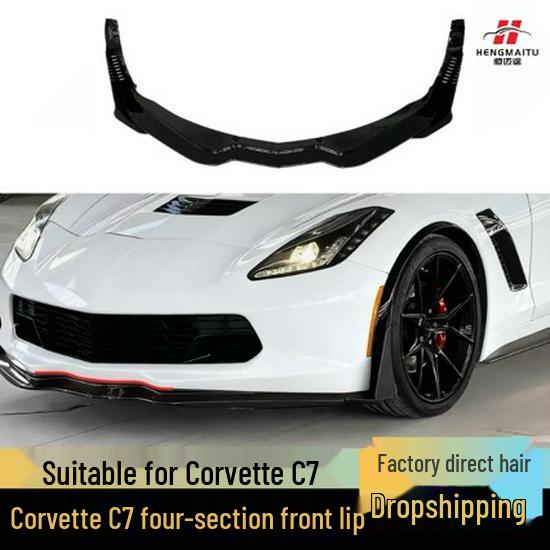 Corvette C7 Front Lip Splitter Kit - Modified Four-Section Design