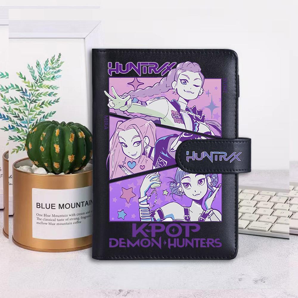 KPop Demon Hunters Student Notebook Portable, Detachable Loose-leaf Notebook, Diary