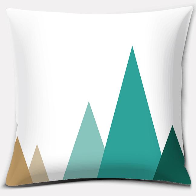 Blue and Green Fresh Decoration Series Pillow Gift Home Office Decoration Pillow Bedroom Sofa Car Cushion Cover