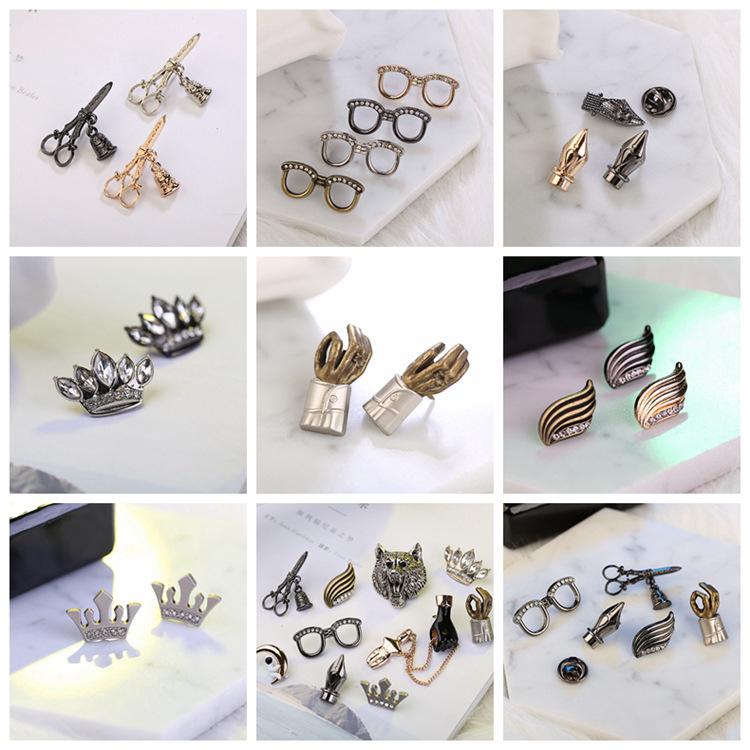 Men's Vintage Relief Brooch Pin – Formal Lapel Decoration for Weddings & Business