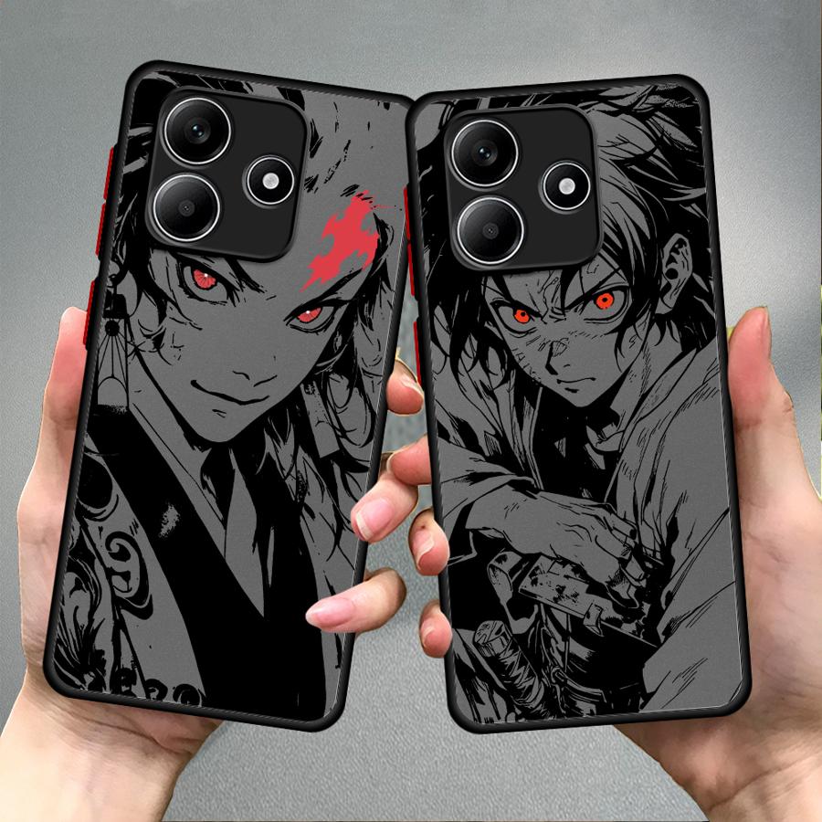 Case for Xiaomi Redmi Note 14 13 Pro Plus 14C 11 A4 12 13C 10 9S Funda Back Phone Cover Anime D-emon Cool S-layer