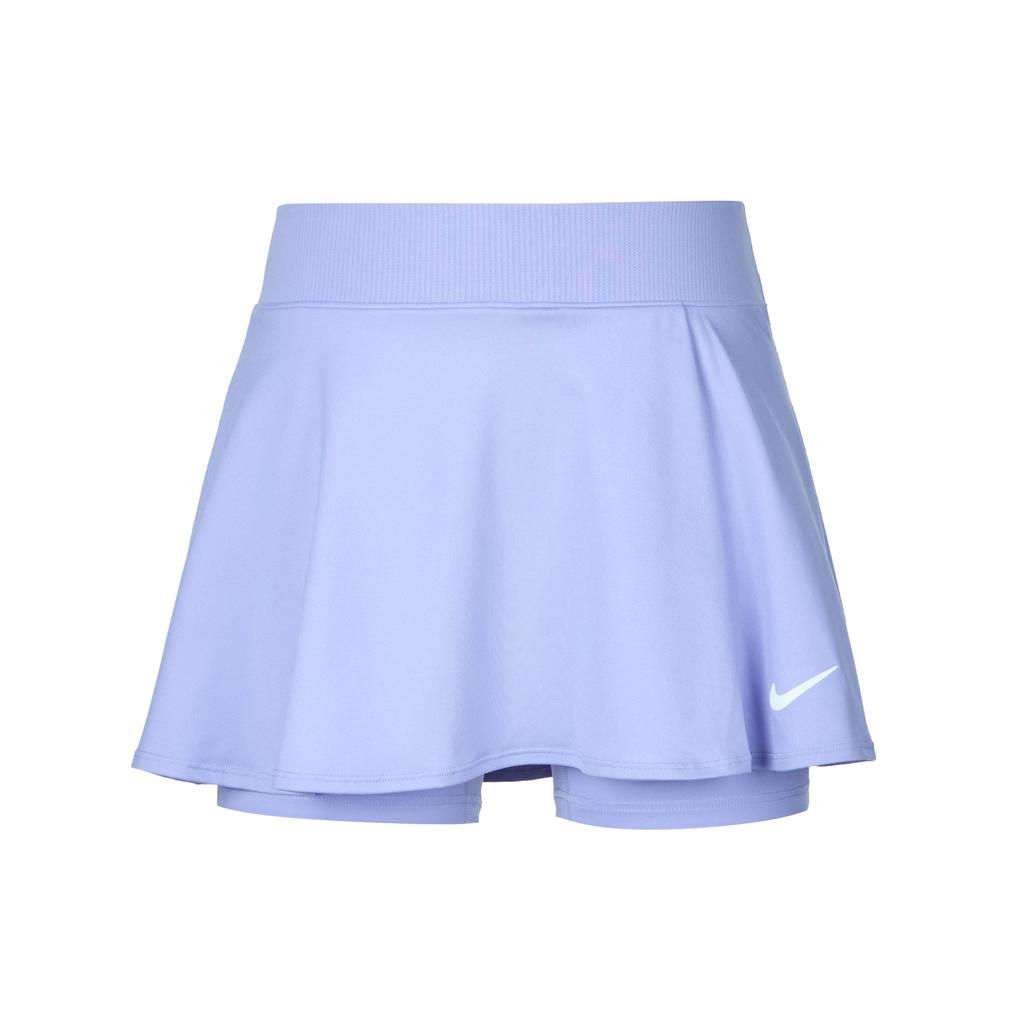 Nike Einfarbig Logo-Print Elastischer Bund Plissee Shorts Rock Damen Unterteile Lila DH9553-569