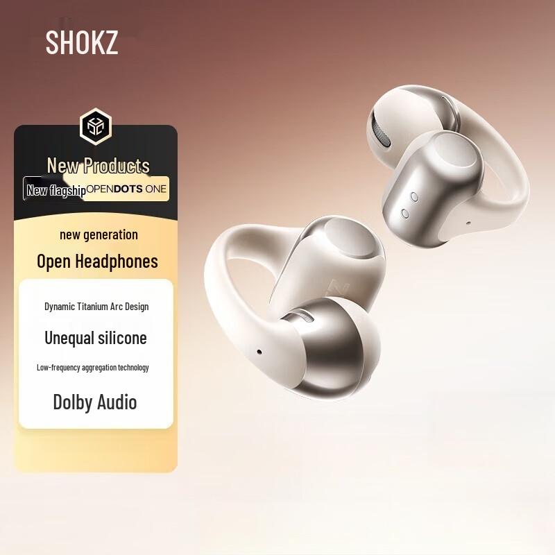 

SHOKZ OpenDots ONE E310 Open-Ear Clip-On Bluetooth Headphones