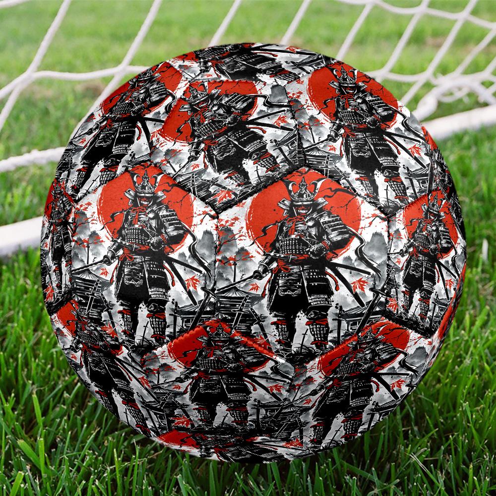 Japanese Samurai Indoor Soccer Ball Size 5 Colorful All Ages Machine Stitched PVC Competition Ready Durable High-Bounce