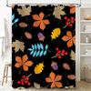 Autumn Leaves Shower Curtain Bright Colors Modern Design for Bathroom Decorations 3D Printed Waterproof Fabric Home Accessories