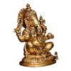 Ashtadhatu Brass Shri Ganesh Idol, Lord Ganesha, Ganpati Ji Idol, Brass - 5 Inch