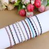Farbenfrohes Mädchen Kupferperlen Webarmband Modeaccessoires Geflochtenes Handseil Polyesterfaden
