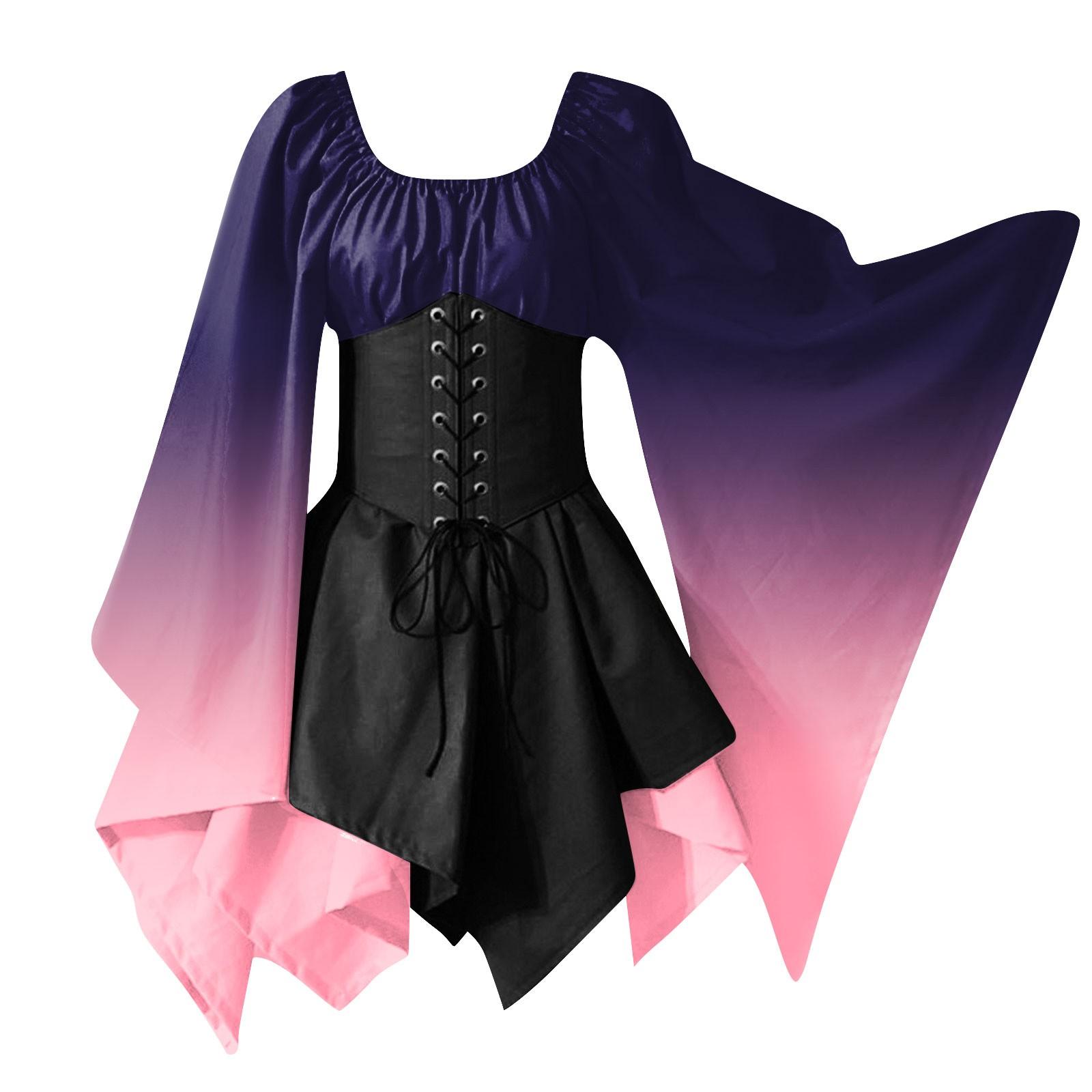 Женское модное винтажное платье с длинным рукавом — фото 3