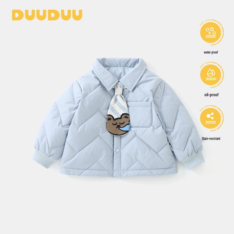 

DUUDUU 2025 Kids Thickened White Duck Down Jacket: Autumn/Winter Class A for Infants and Toddlers 110 cm