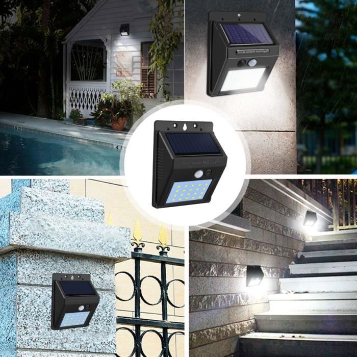 Lampe Solaire Extérieur 30 Led Lumière Solaire Extérieur ip65 étanche