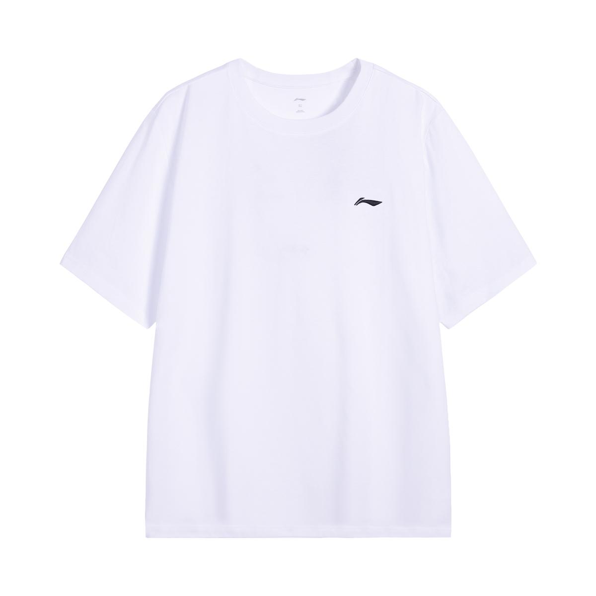 Li Ning T Shirts Men s White Crew Neck AHSWB61-2 2XL
