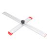 Righello di Posizionamento per Foratura da 60 cm Lega di Alluminio Scale Trasparenti Righello di Misurazione Multi Angolo Jig per Ferramenta per Mobili