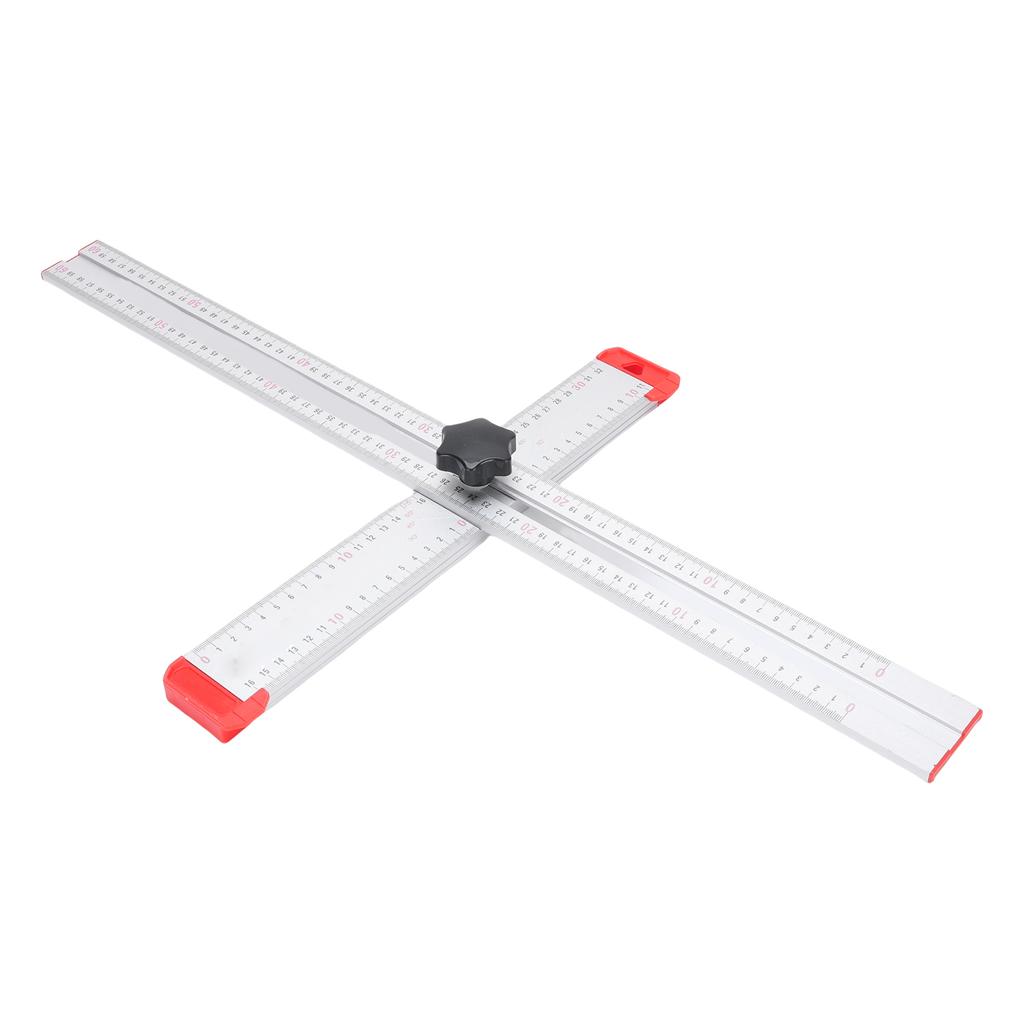 Righello di Posizionamento per Foratura da 60 cm Lega di Alluminio Scale Trasparenti Righello di Misurazione Multi Angolo Jig per Ferramenta per Mobili