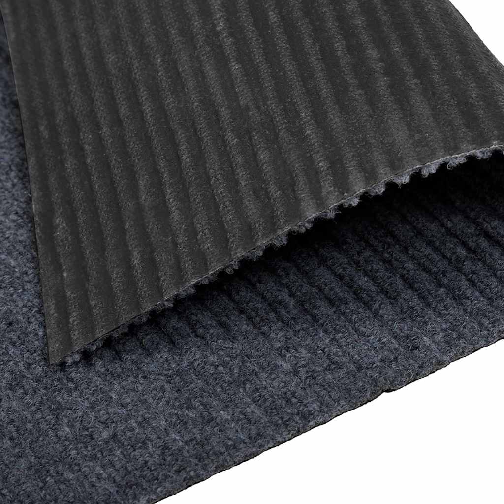 Grey Carpet Runner 80 x 400 cm Fabric