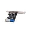 PCIE To USB 3.0 Expansion Card 5 Gbps 2 Ports with Front USB3.0 19pin Connector 4pin Power Interface for Desktop PC