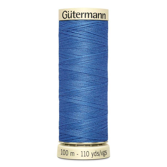 Lot de 5 bobines 100m Fil 100% polyester Gutermann Ref 788988 - Att 213 - bleuet