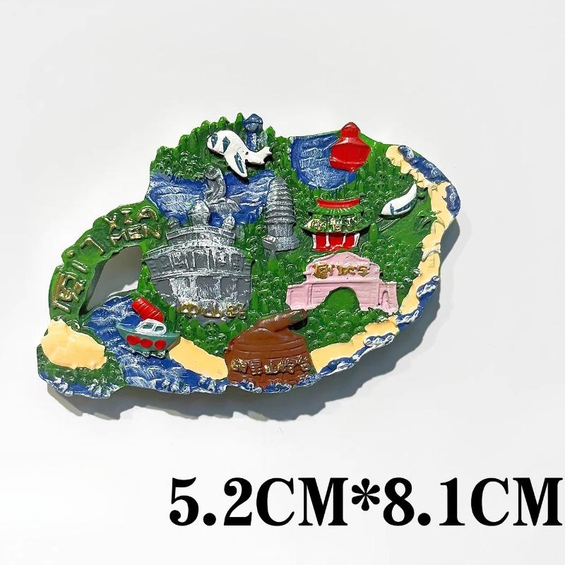 

China Souvenirs Guangzhou Tower Fridge Magnets Fujian Guangxi Beihai Xiamen Wuzhen Dali Luoyang Zhangjiajie Fridge Magnets Gifts