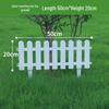 White PVC Fence: Indoor/Outdoor Garden Barrier and Decorative Guardrail