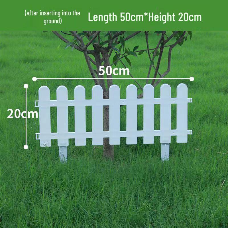 White PVC Fence: Indoor/Outdoor Garden Barrier and Decorative Guardrail