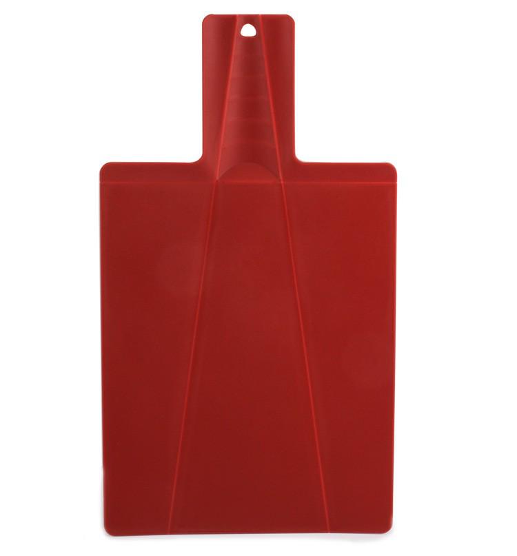 

Foldable Plastic Cutting Board: Shovel-Shaped, Practical Kitchen Utensil with Storage Rectangle
