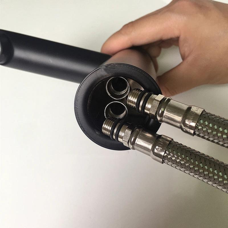 Bathroom Hose Stainless Steel Flexible Water Pipe Kitchen 2 Pieces/Set Hot and Cold Water Tap Water Supply Pipe Hose G 1/2 G 3/8