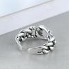 New Personality Distressed Knotted Popualr 925 Sterling Silver Jewelry Retro Accessories Twist Rope Shaped Opening Rings  TYB434