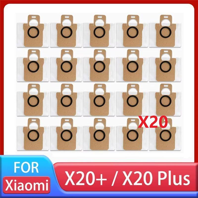 AEE4-20Pcs Dust Bag Fit For Xiaomi Robot Vacuum X20+/X20 Plus Replacement Parts Accessories Dust Bags