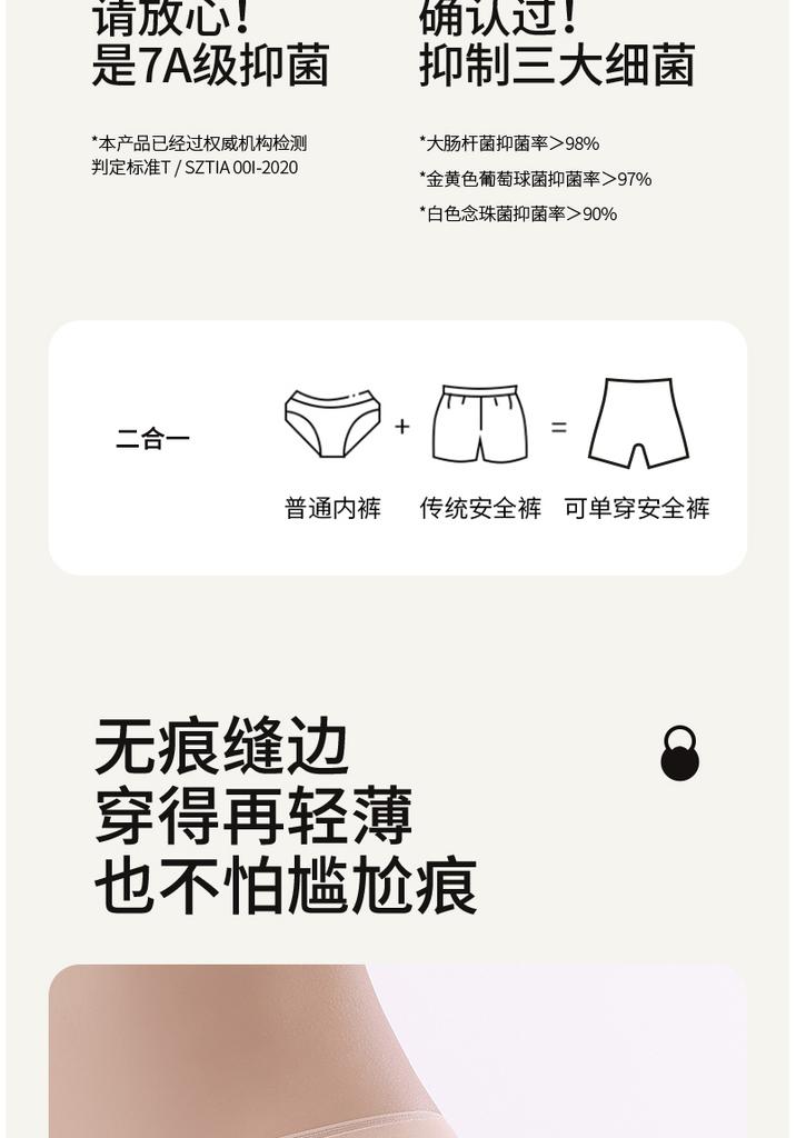 2-in-1 Non Wearing Underwear Safety Pants
