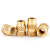 M2.5 M3 Brass Insert Nut Double Twill Copper Nuts Hot Melt Knurled Thread Nuts Injection Embedment Insertion Copper Nut