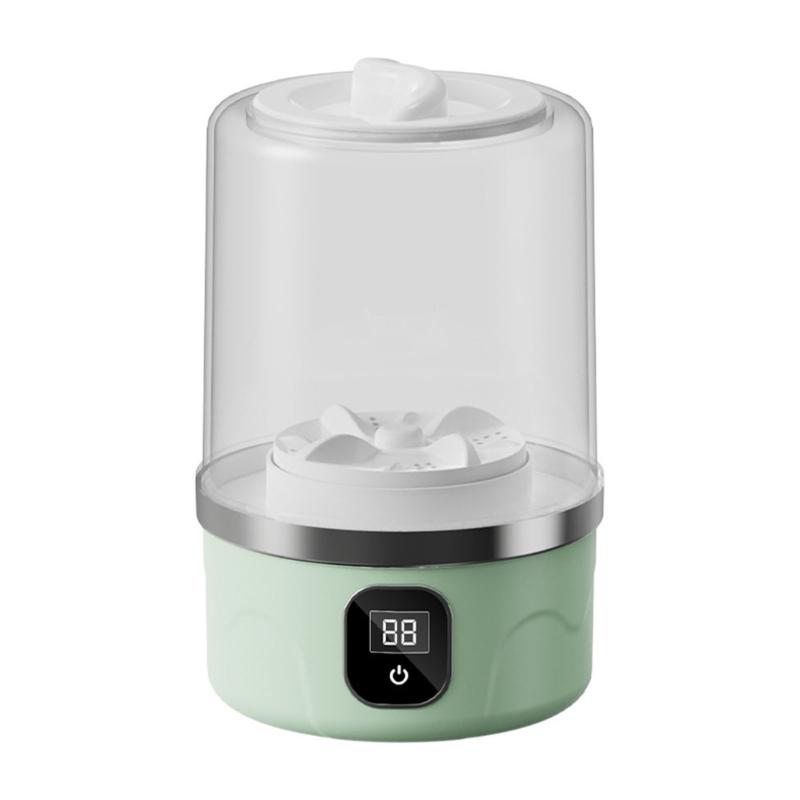 

Underwear Washer Machine Portable Washing Machine 3000mAh Small Laundry Washer Machine Baby Clothes Cleaning Appliance зелений