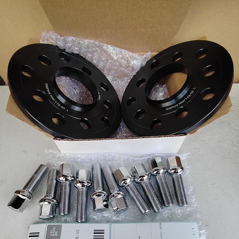 Modification Accessories 10mm PCD 5x100 &5x112 CB 57.1 Car Wheel spacer adapter for VW Golf/Bora/Polo/Jetta with 10pcs lug bolts