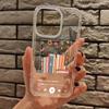 Vintage Books Music Player Pattern Clear Phone Case For iPhone 11 12 13 14 15 16 17 Pro Max Air 14 15 Plus XS X XR Soft Cover