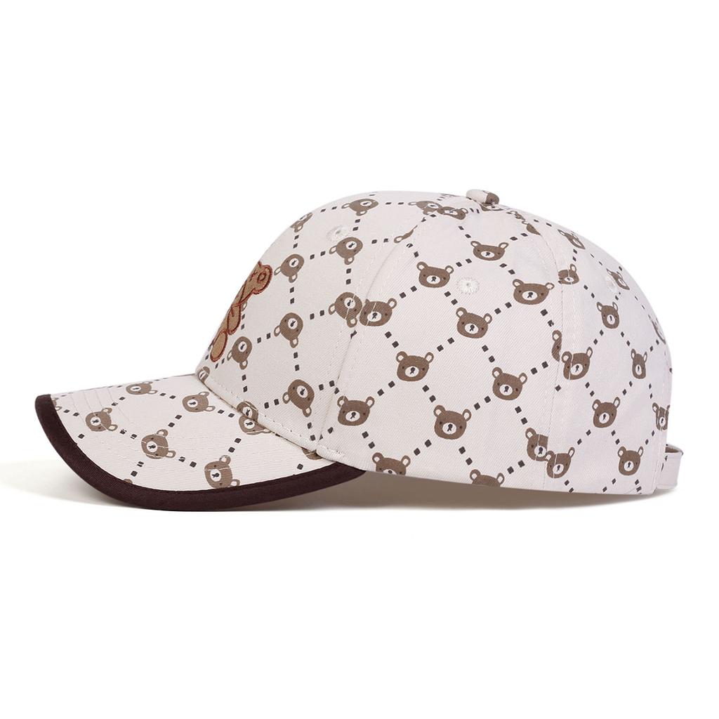 Children Little Bear Embroidery Fashion Baseball Hat Boys and Girls Cute Hats Outdoors Hiking Cap UV Protection Caps