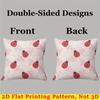 Ladybug Daisy square Jacquard Pillow Cover for Sofa Office Waist Cushion Cover Home Decorative Pillowcase