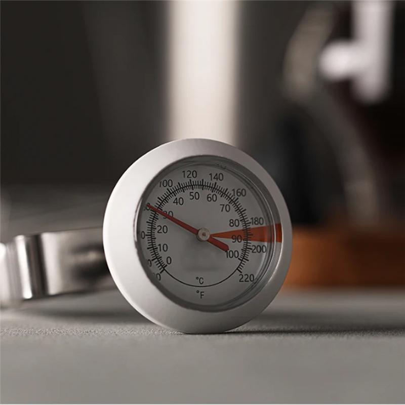 A96I-Milk Foam Thermometer Pointer Thermometer Pour-Over Coffee Mechanical Thermometer Cafe Tool Kitchen Accessories