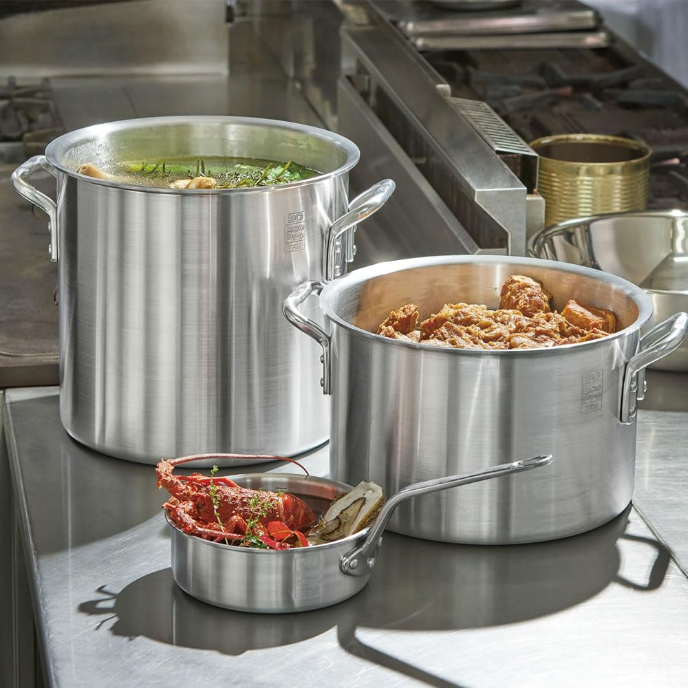 Endo Shoji TKG EcoPro Aluminum Stockpot 27cm (with measuring scale) Gas stove only AZV8903