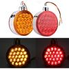 Aramox LED Marker Light, 48LED Double Face Single Stud Mount Side Marker Reflective Sealed Light for Trailer Truck