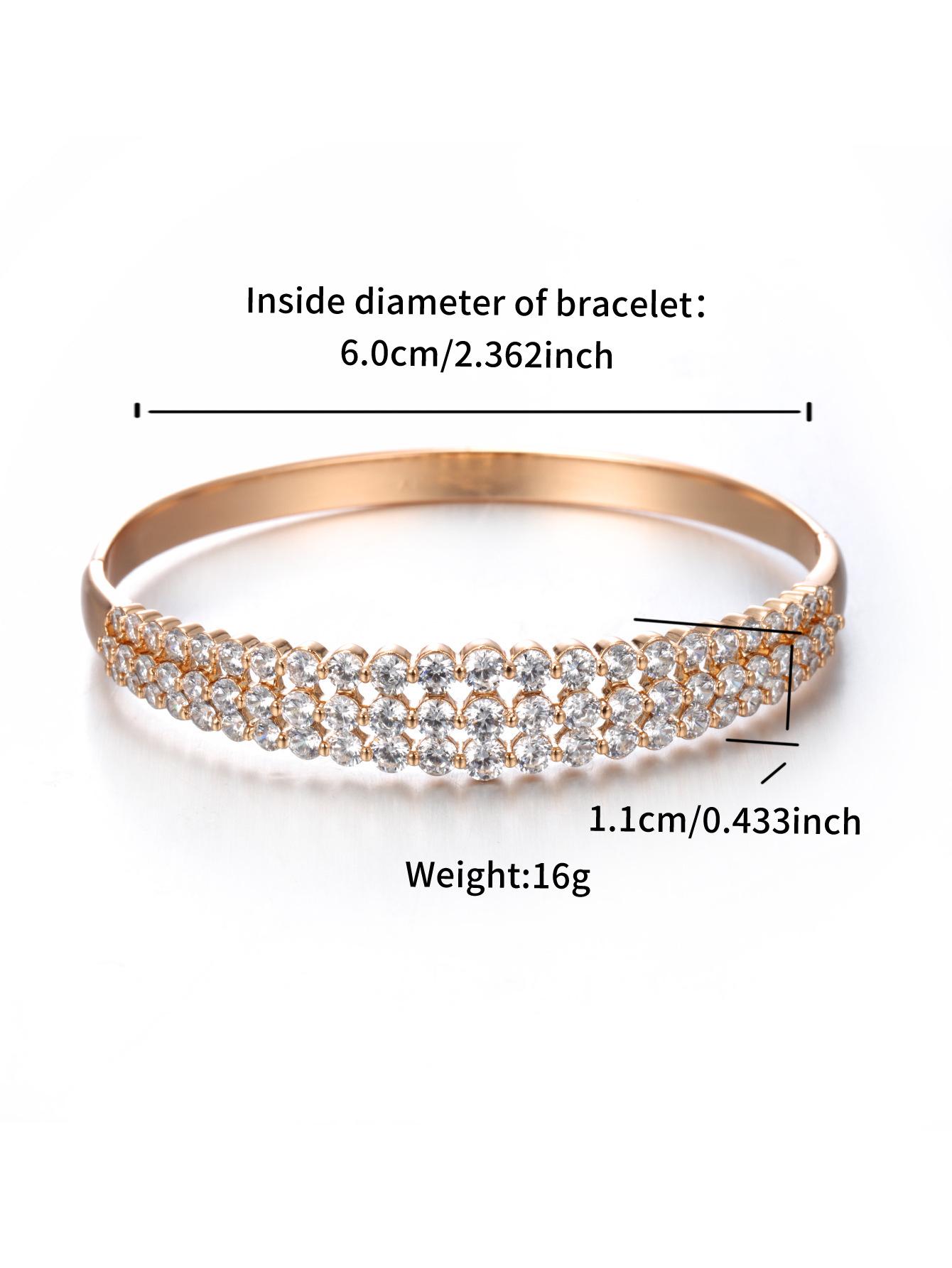 XUPING Jewelry Bulk Fashion Gold Color Plated Synthetic Cubic Zirconia Jewelry Bracelets Bangles