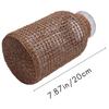 A20F-Straw Glass Flower Vase Japanese Flower Pot In The Nordic Contracted Creative Flower Basket To Water Plants