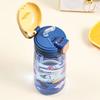 600ML Childrens Water Bottle With Straw Cute Kids Water Sippy Cup Outdoor Portable Cartoon Water Bottle for Children School Boba