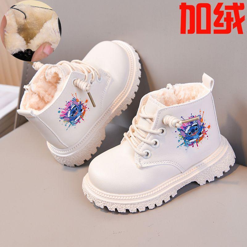 Boys' and Girls' Lightweight Snow Boots for Winter, Children's Leather Shoes with Added Insulation for Warmth and Comfort, Large Cotton Shoes.