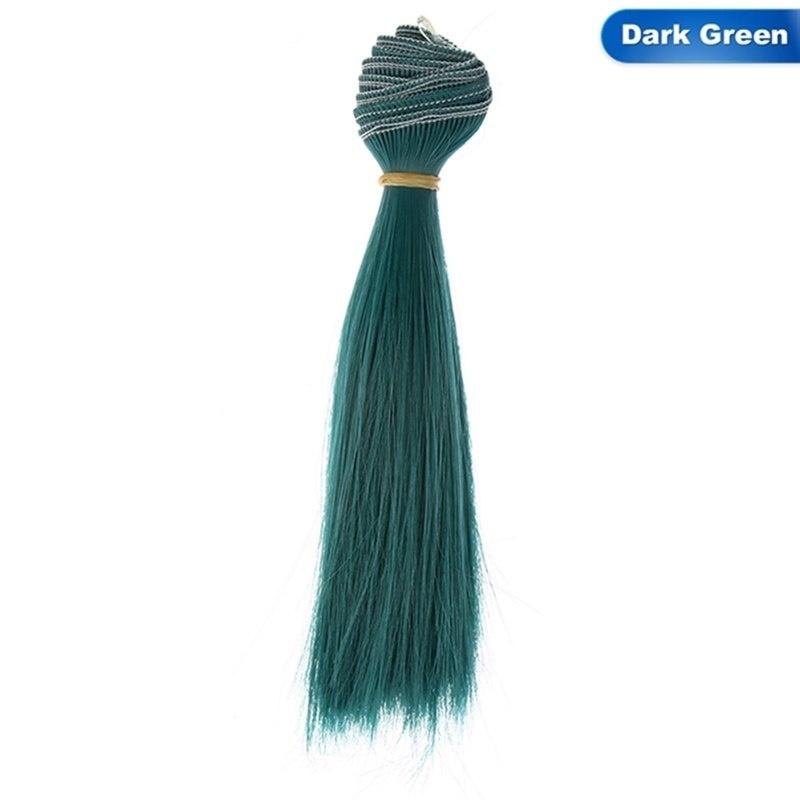 Doll Accessories Straight Synthetic Fiber Wig Hair For Doll