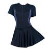 Women's Sport One-Piece High-End Conservative Slimming Swimsuit Dress for Vacation